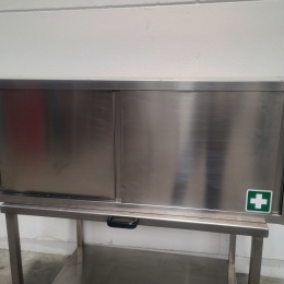 s/s steel hanging cupboard